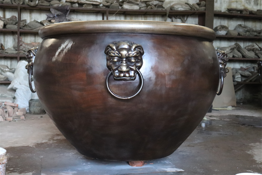 鑄銅銅缸雕塑