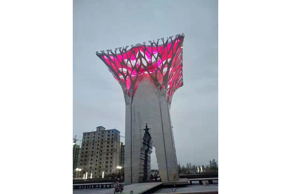 甘肅金(jīn)塔高度33米雕塑
